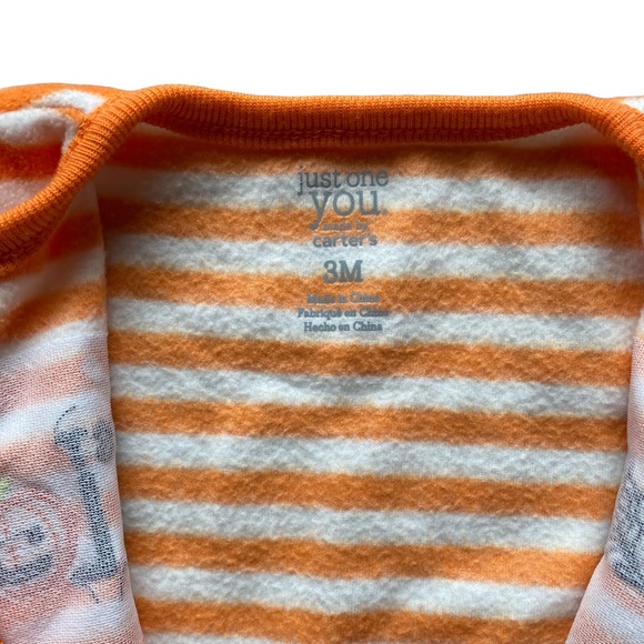 Carters Boy Fall 0-3 month Bundle Halloween sleeper and hooded fleece one piece - Picture 8 of 10